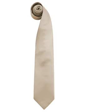 Mens Fashion ”colours” Work Clip On Tie (Pack Of 2) (Khaki) - One Size - Premier - FashionsVida