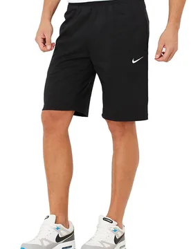 Crusader Mens Jersey Shorts Black Cotton - Size Medium - Nike - FashionsVida