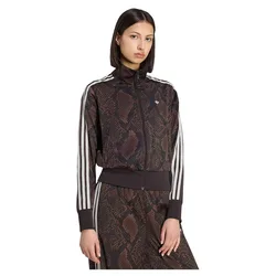 Sweat-shirt à Zip Satin Snake Print Firebird Track Earth Strata / Aurora Coffee M