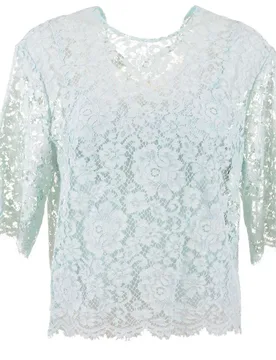 Dolce&Gabbana A Maniche Corte 70832 Light Blue 36 - Dolce & Gabbana - FashionsVida
