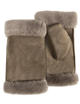 Mitaines bord imitation fourrure Olive olive Tailleunique - Isotoner - FashionsVida