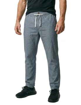Pantaloni Merchant Linen Navy Stripe 2XL - Superdry - FashionsVida