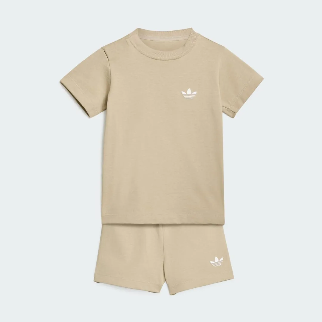 SHORT T-SHIRT SET 18-24M Khaki Three - Adidas - FashionsVida