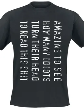T-Shirt - Amazing To See... - S bis XXL - für Männer - Größe M - schwarz - Männer - male - Sprüche - FashionsVida