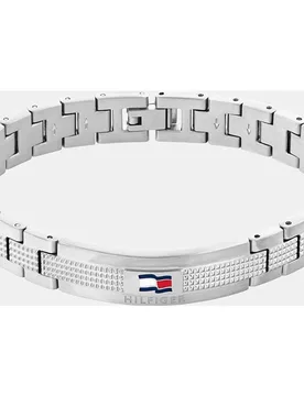 Pulsera de hombre Logo de acero - Tommy Hilfiger - FashionsVida