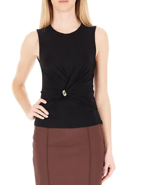 Top con drappeggio NERO 42 - Elisabetta Franchi - FashionsVida