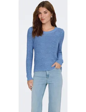Jersey de mujer de manga larga y cuello redondo - Only - FashionsVida