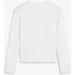 Camiseta de mujer con abertura en escote y frunces