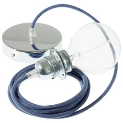 Cables Lampe Suspendue Pendel Pour Abat-jour Rc30 2 M Stone Gray / Chrome Plated One Size