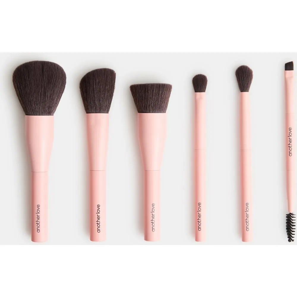 Set 6 Brochas y Pinceles de Viaje Rosa - ANOTHER LOVE - FashionsVida