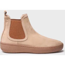 Botines de mujer de piel con elásticos