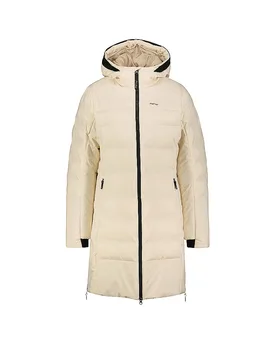Cappotto invernale da donna Esbjerg con cappuccio beige 46 - Meru - FashionsVida