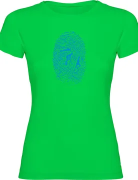 Triathlon Fingerprint Short Sleeve T-shirt Light Green L Women - Kruskis - FashionsVida
