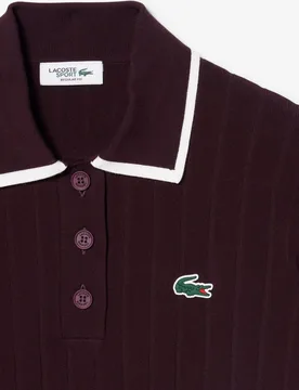 Jersey de golf de manga corta con cuello polo de mujer - Lacoste - FashionsVida