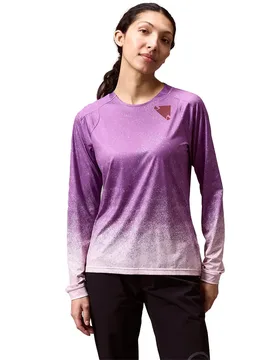 Maglia Da Enduro A Maniche Lunghe Singletrack Print End Purple - Endura - FashionsVida