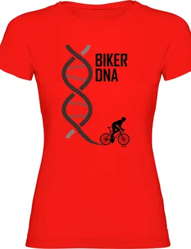 Maglietta A Maniche Corte Biker Dna Red - Kruskis - FashionsVida