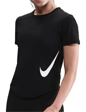 Dri-fit tempo swoosh camiseta entrenamiento manga corta mujer Negro (S) - Nike - FashionsVida