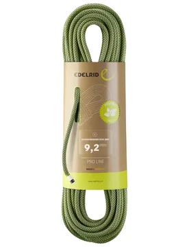 Corde d'escalade - Hummingbird Eco Dry 9,2Mm Night-Citrus - Taille 60 m - Vert - Edelrid - FashionsVida