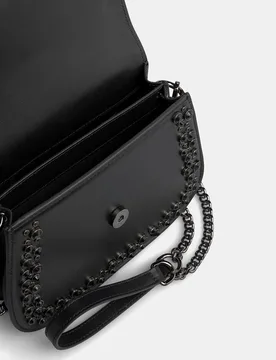 Bandolera de mujer en piel con tachas de pedrería - Alma en Pena - FashionsVida