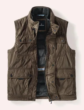 Alles am Mann Weste, #normale Größen, Farbe Grau, 50, 10 verschließbare Taschen wärmendes Fleecefutter Herren - Walbusch - FashionsVida