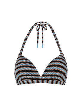 Damen Bikinioberteil Triangle blau 36D W - Beachlife - FashionsVida