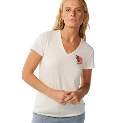 Maglietta A Maniche Corte Con Collo A V Seeker Standard Bone S