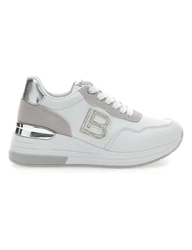 Sneakers Bianche con Dettagli Argentati 8923 39 - Laura Biagiotti - FashionsVida