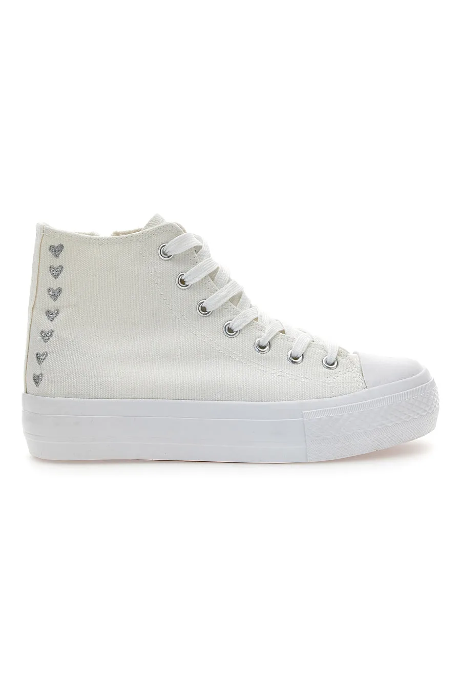 Sneakers Mid-Cut Bianche Con Platform 117 37 - Energy - FashionsVida