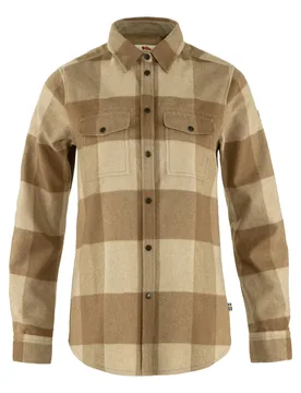 Chemise épaisse - Canada Shirt W Buckwheat Brown Light Beige - Taille S - Marron - Fjall Raven - FashionsVida