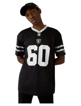 Maglietta A Maniche Corte Con Collo A V Nfl Oversized Las Vegas Raiders Black L - New era - FashionsVida