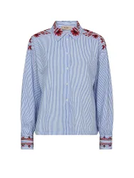 Bluse MMOSMO hellblau M Damen