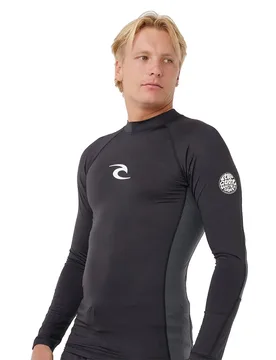 Rash Guard Manches Longues Waves Upf Black M - Rip curl - FashionsVida