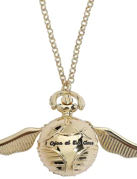Kettenuhr - Goldener Schnatz - für Damen - goldfarben - Lizenzierter Fanartikel - Frauen - female - Harry Potter - FashionsVida