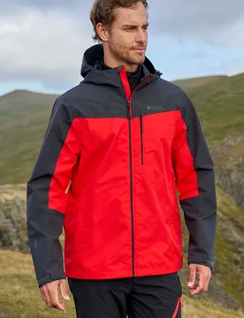 Brisk Extreme Mens Waterproof Jacket - Red - Red - Size: M - Mountain Warehouse - FashionsVida