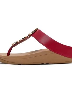 Sandales Halo Bead Circle Metallic Toe Post Burnt Berry EU 36 - Fitflop - FashionsVida