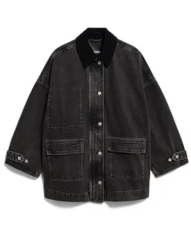 Jeansjacke schwarz S/M Damen - Armedangels - FashionsVida