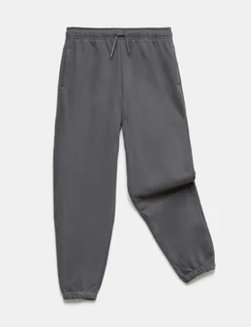Cotton Rich Joggers (6-16 Yrs) Dark Grey male - M&S - FashionsVida