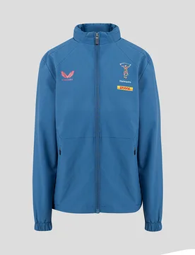 Harlequins Junior 2026/27 Training Packable Hood Shower Jacket BLUE JS Unisex - Castore - FashionsVida