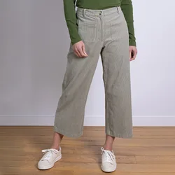 Cropped Pocket Trousers - Ecru