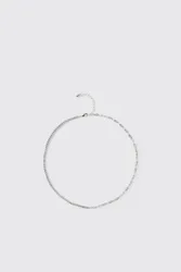 Herren Gespleißte Kettenkette Silver