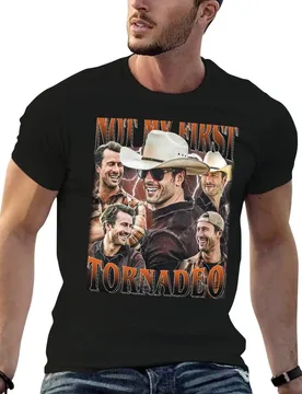 Retro Not My First Tornadeo Glen Powell T-Shirt man tshirt anime tshirt T-Shirt - Aliexpress - FashionsVida