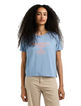 T-shirt à Manches Courtes Claudia Azure Blue XL - Pepe jeans - FashionsVida