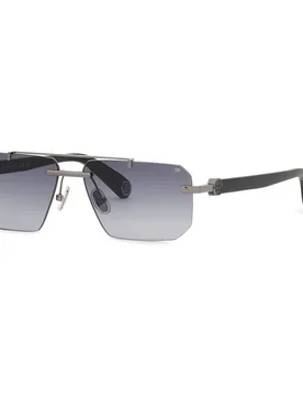 Occhiali Da Sole Spp27 1x59x150mm Total Shiny Gun One Size - Philipp Plein - FashionsVida