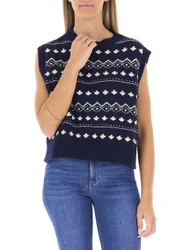 Maglione smanicato BLU NOTTE XS