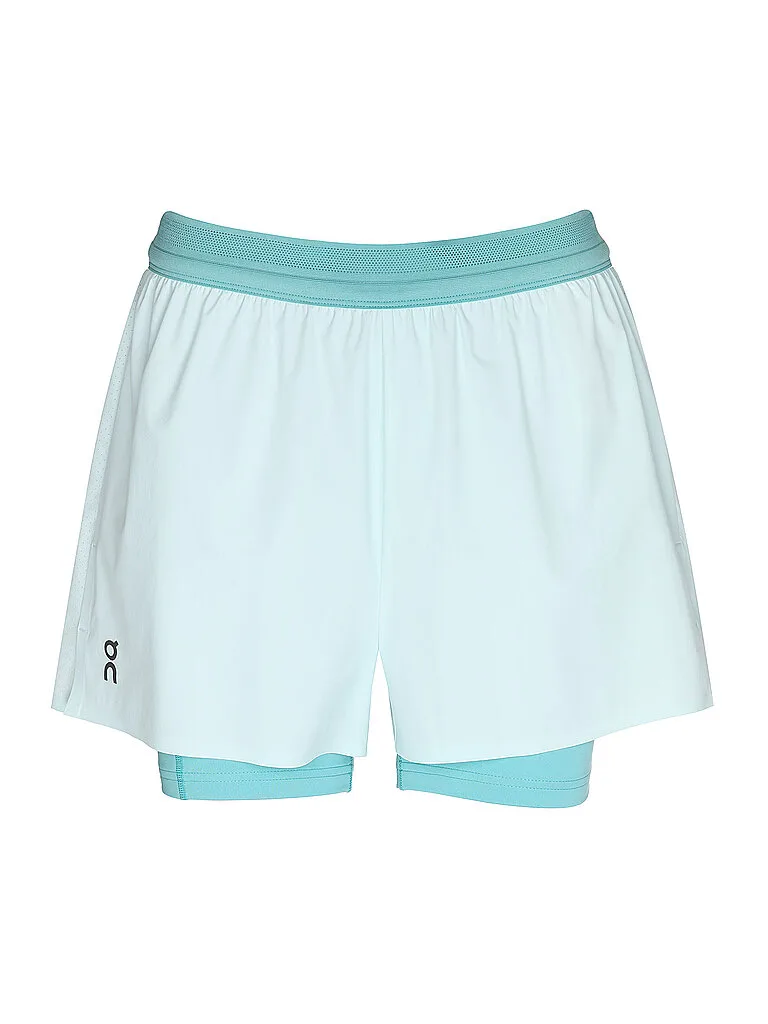 Damen Laufshort 2in1 3 Performance hellblau L W - On - FashionsVida