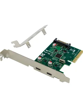 Carte D´extension Pci-e Emrick13g 2x Usb-c 3.2 Silver One Size unisex - Conceptronic - FashionsVida