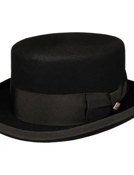 Fur Felt Top Hat by - black - Size: L (58-59 cm) - JJ Hats - FashionsVida