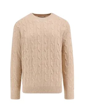 Felpe senza cappuccio uomo - regent braid wool 11 beige - beige - MC2 SAINT BARTH - FashionsVida