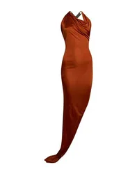 Maxi-Kleid Damen Rostrot 38 Damen