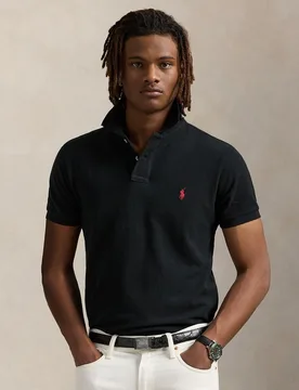 Polo de hombre de piqué Azul marino Newport-Rojo - Polo Ralph Lauren - FashionsVida
